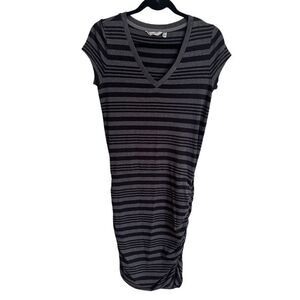Athleta Topanga Striped Ruched Athletic Dress size Small